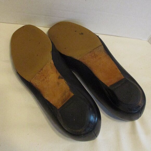 Jimmy Choo Woman Size 37 Black Tan Slide On Flat Shoes - Picture 13 of 13